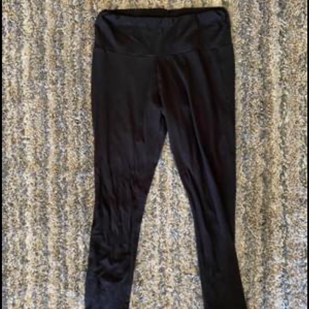 Black maternity leggings